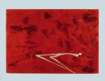 1999 oil and silver leaf on canvas, 81 x 117 cm